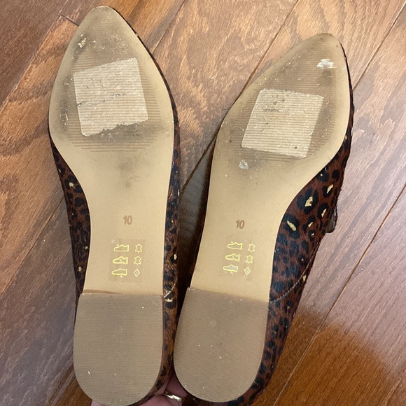 Madewell The Francis Skimmer Loafer in Painted Leopard Calf Hair Size 10 - Picture 5 of 7